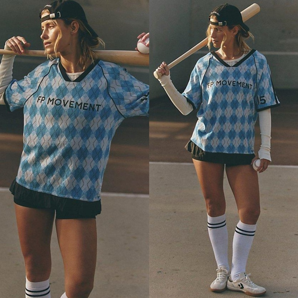 Free people baseline printed tee